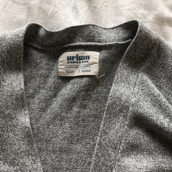 Gray Cardigan Sweater - Picture 4 of 5